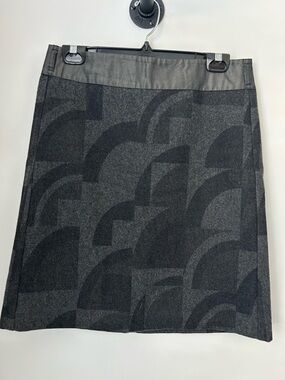 ‘S MaxMara Wool Blend Abstract Skirt
